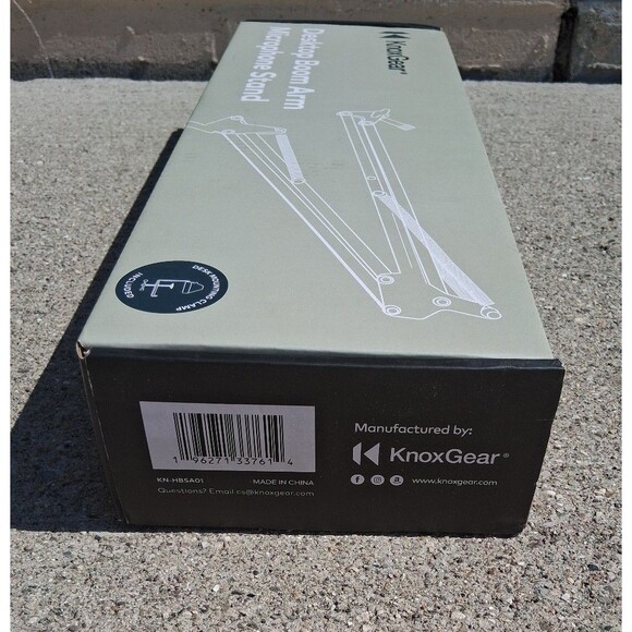 NEW! Knox Gear Desktop Boom Arm Microphone Stand - Picture 3 of 8